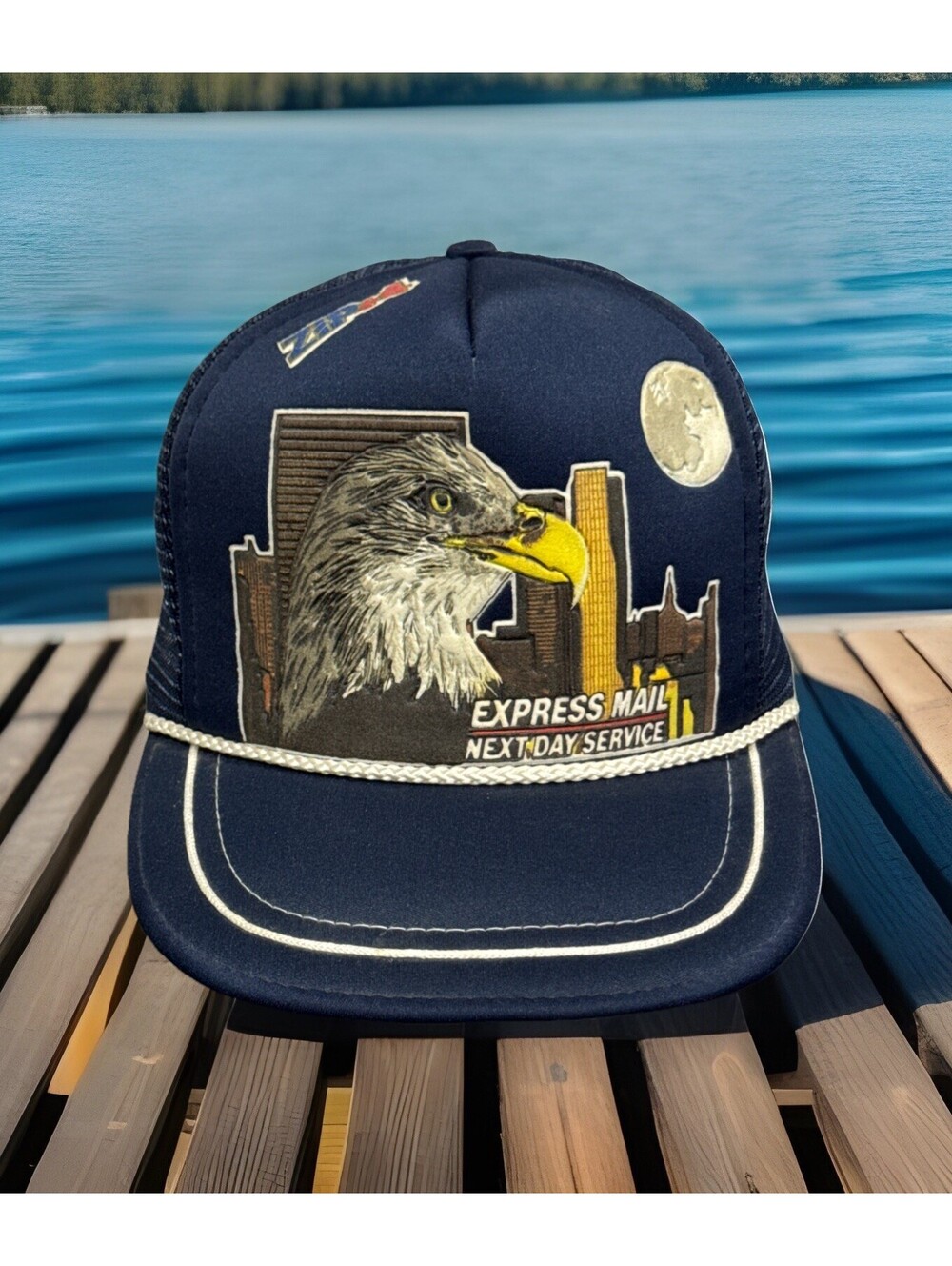 United States Post Office USPS Express Mail Next Day Service Eagle Baseball Cap